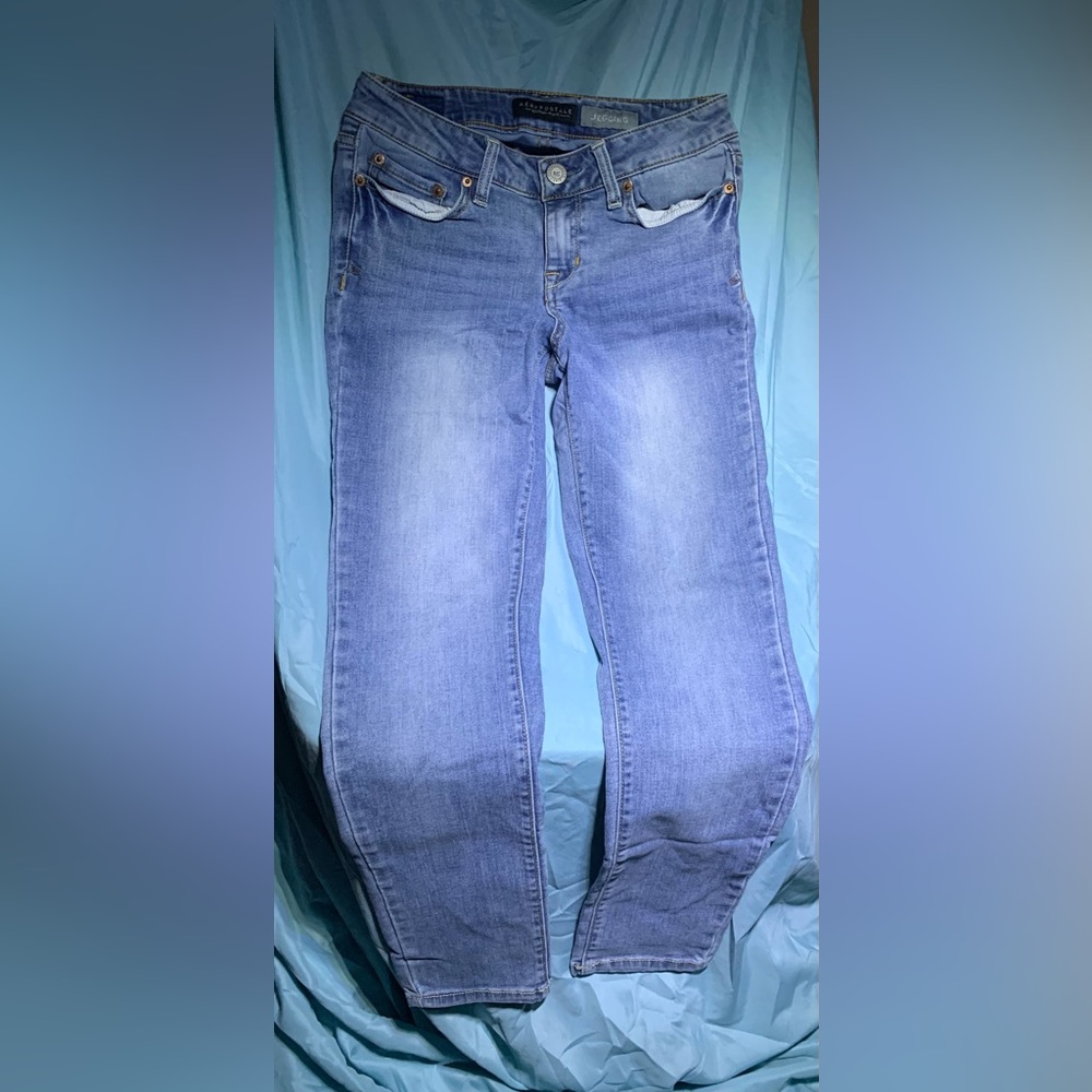 Light Denim Aeropastle 2 Short Jeggings
